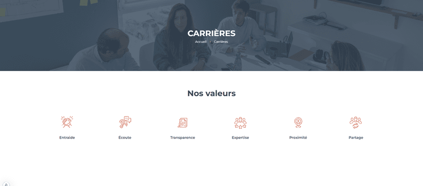 Espace carrières